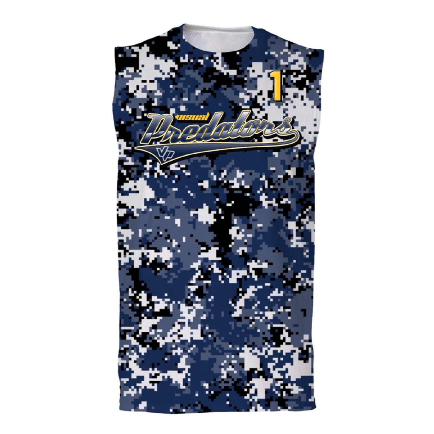 Cut & Sew Sublimated Sleeveless Shirt