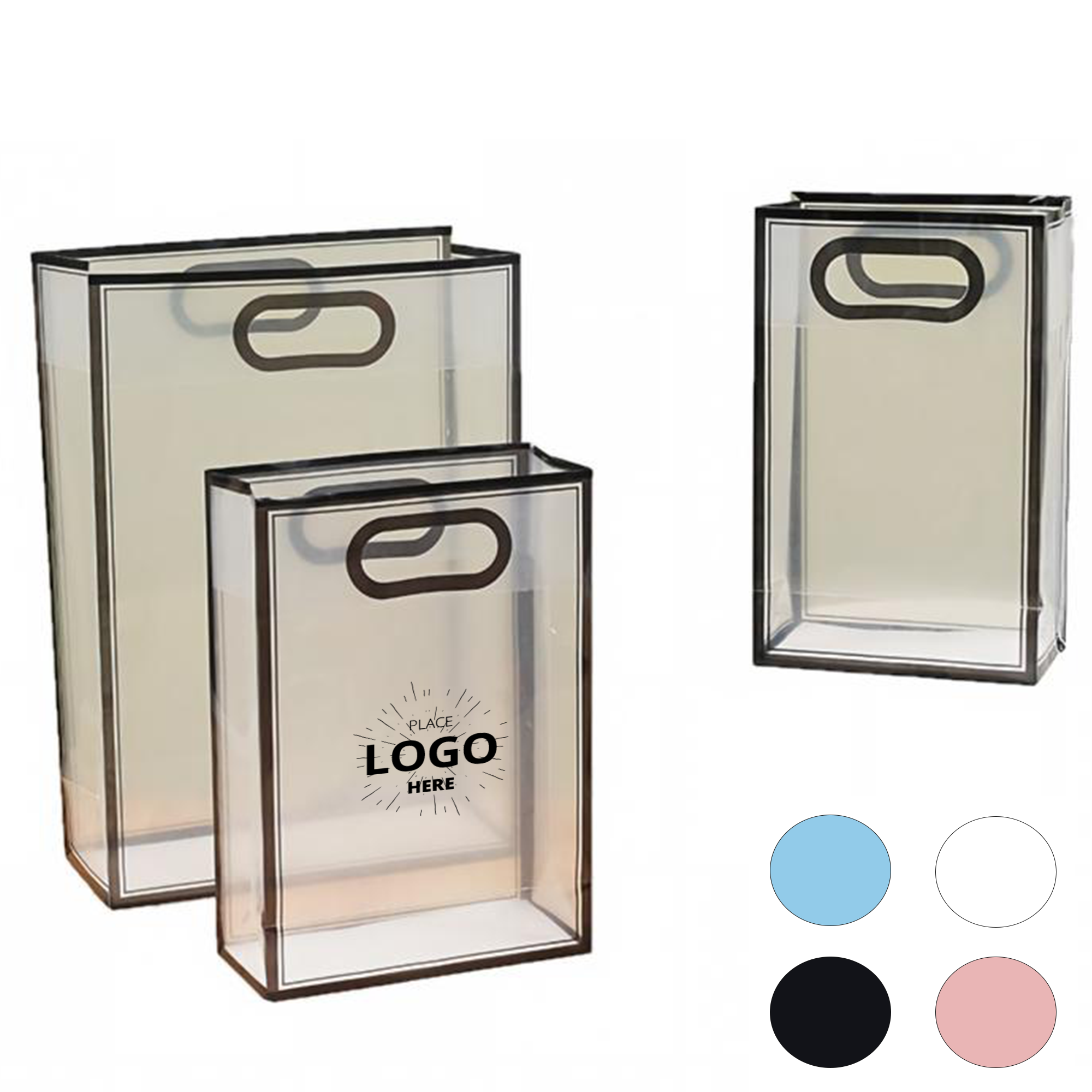 Die Cut Handle Clear PP Gift Tote 2