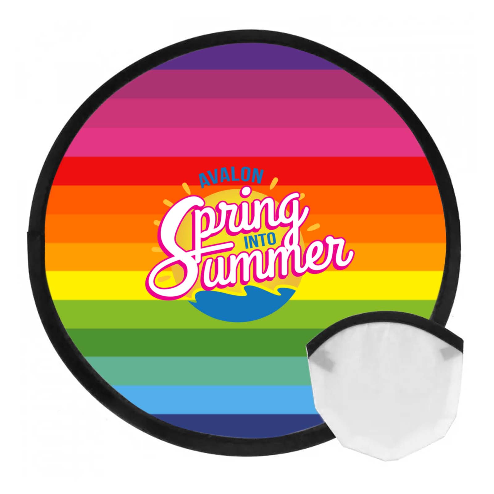 Full Color Rainbow Fold Up Flyer with case