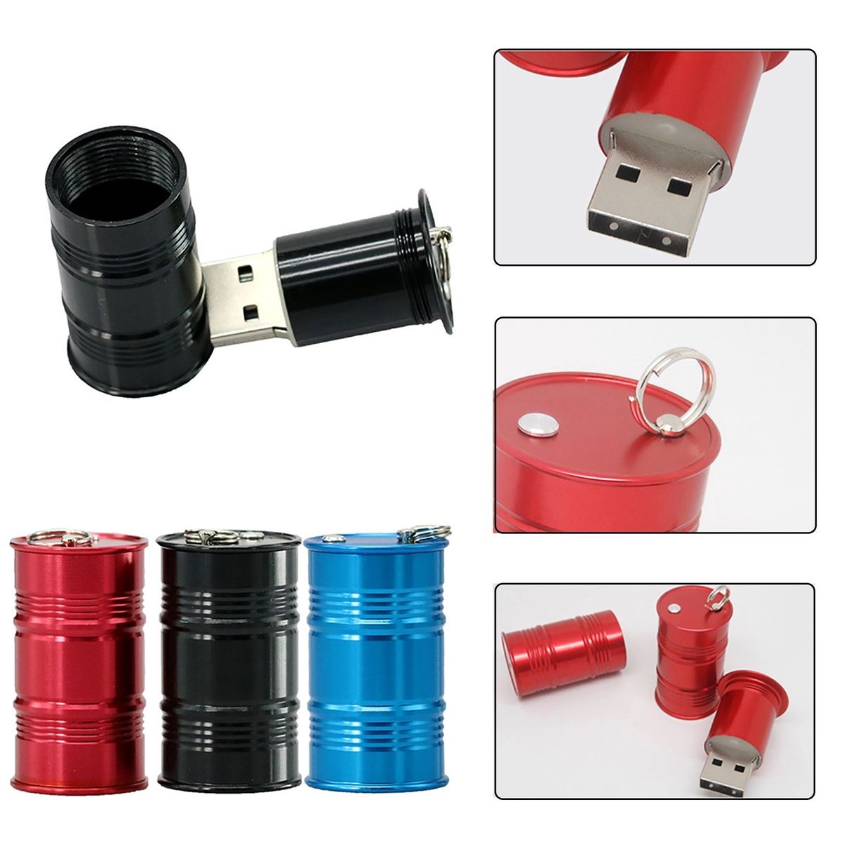 Mini Metal Barrel USB Drive