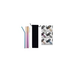 Reusable Stainless Steel Straw w/ Cleaning Kit