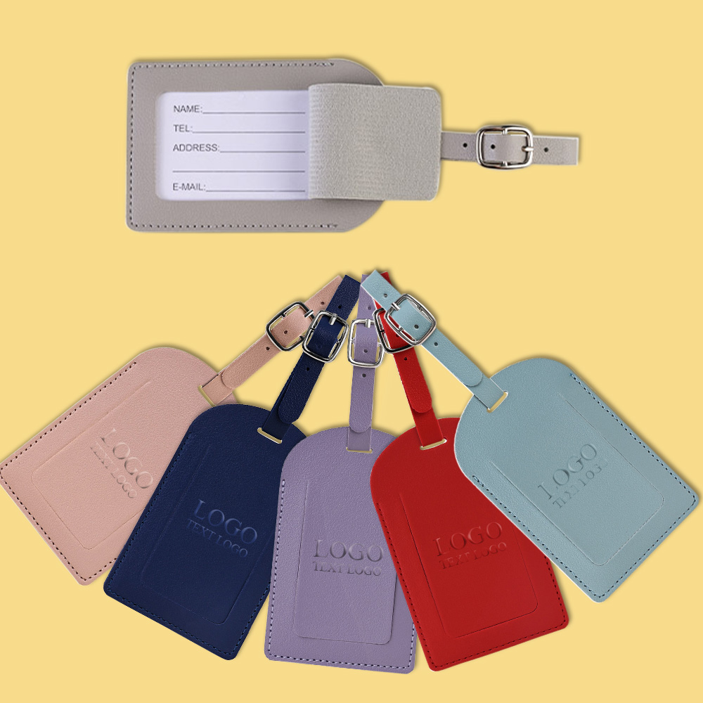 Vegan Leather Luggage Tags With Logo 4