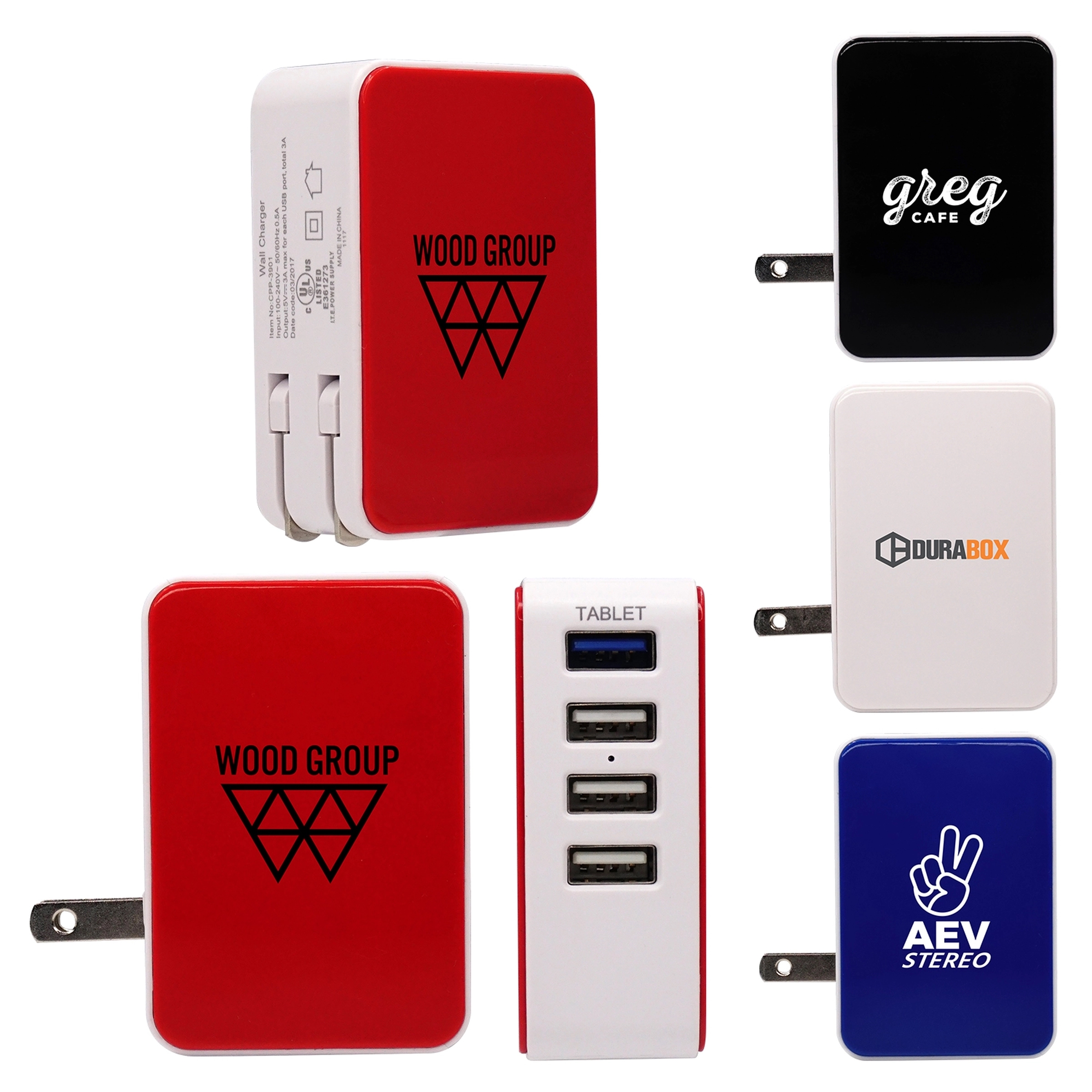 UL 4 PORT USB FOLDING WALL CHARGER 2