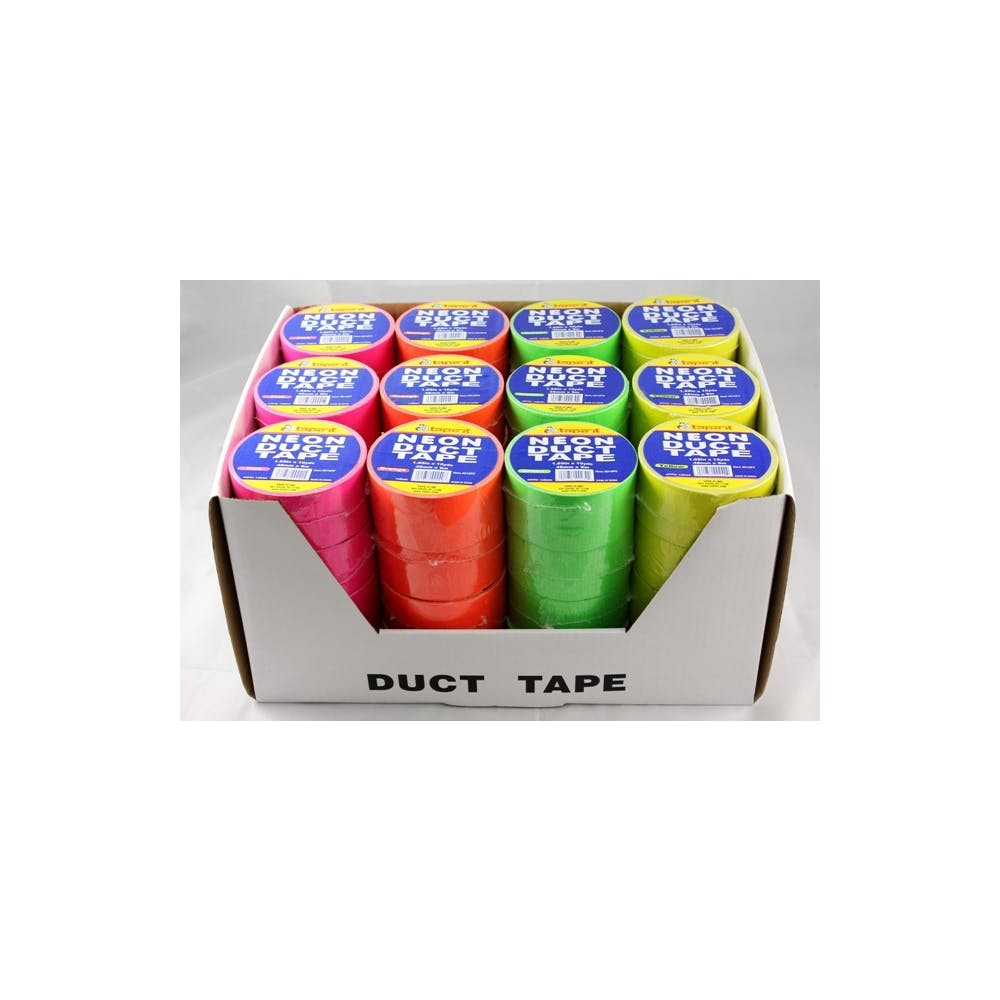 Neon Duct Tape - Assorted Colors 1.89" x 10'