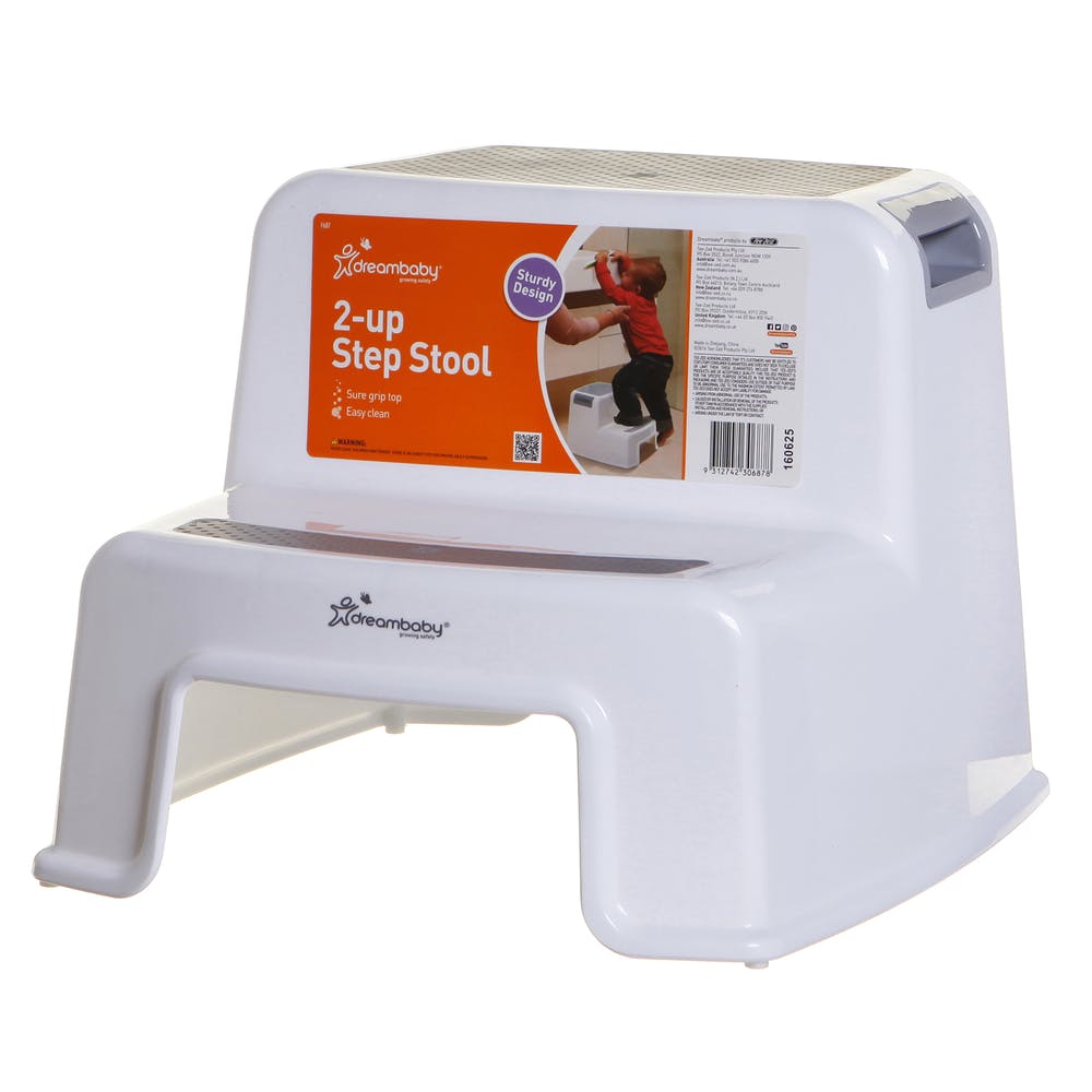 2 Step Stool - Gray 4.25" x 12.8" x 10.25" 3