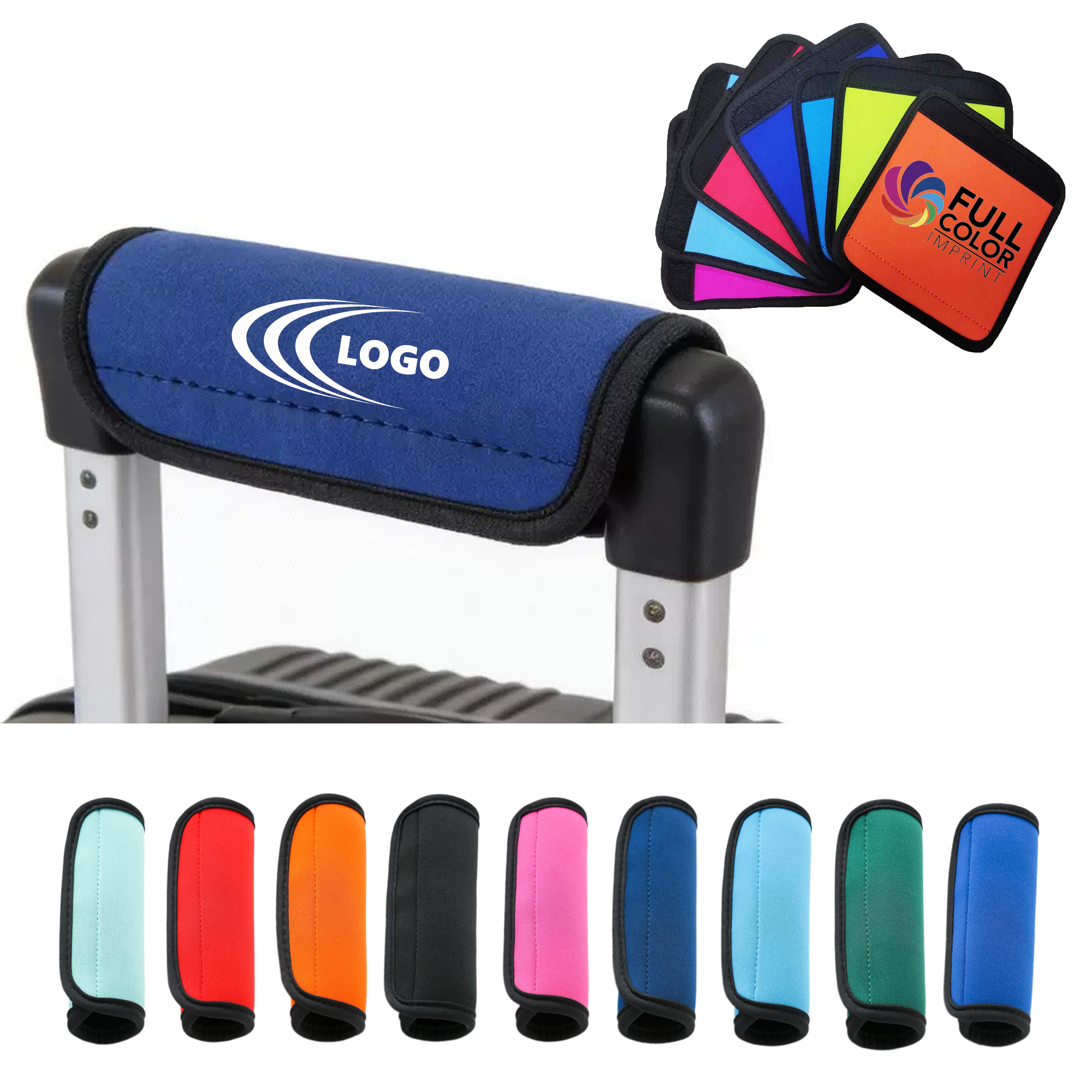 Full Color Neoprene Luggage Handle Wrap 3