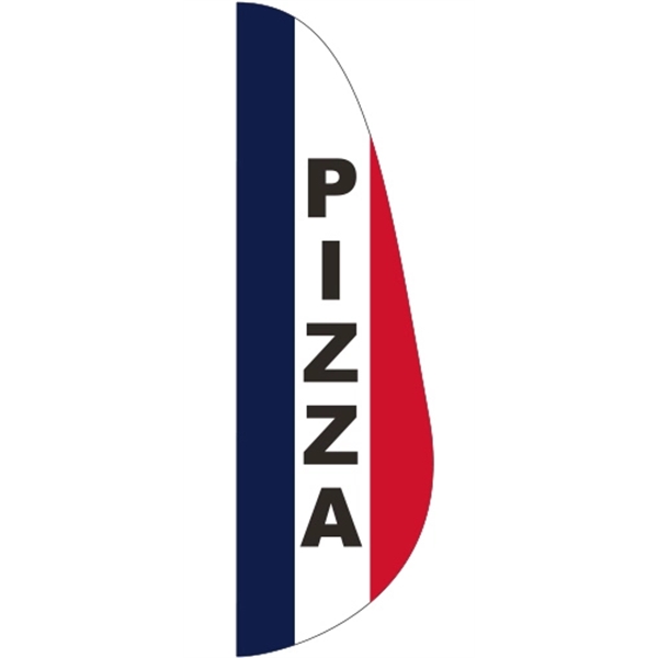 3' x 10' Message Feather Flag - Pizza