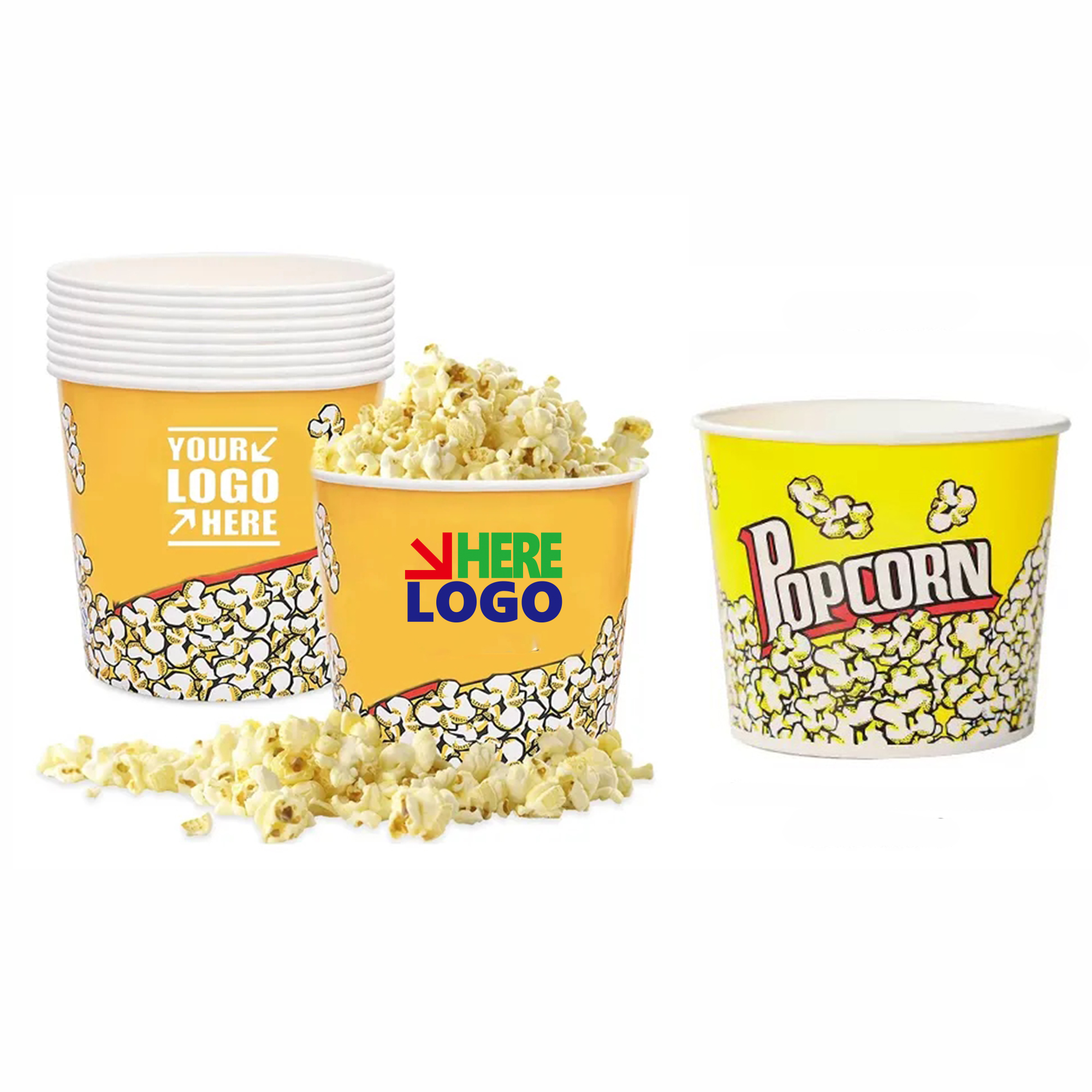 Custom 85 OZ Fried Chicken Popcorn Bucket Snack Tub MOQ10pcs 4