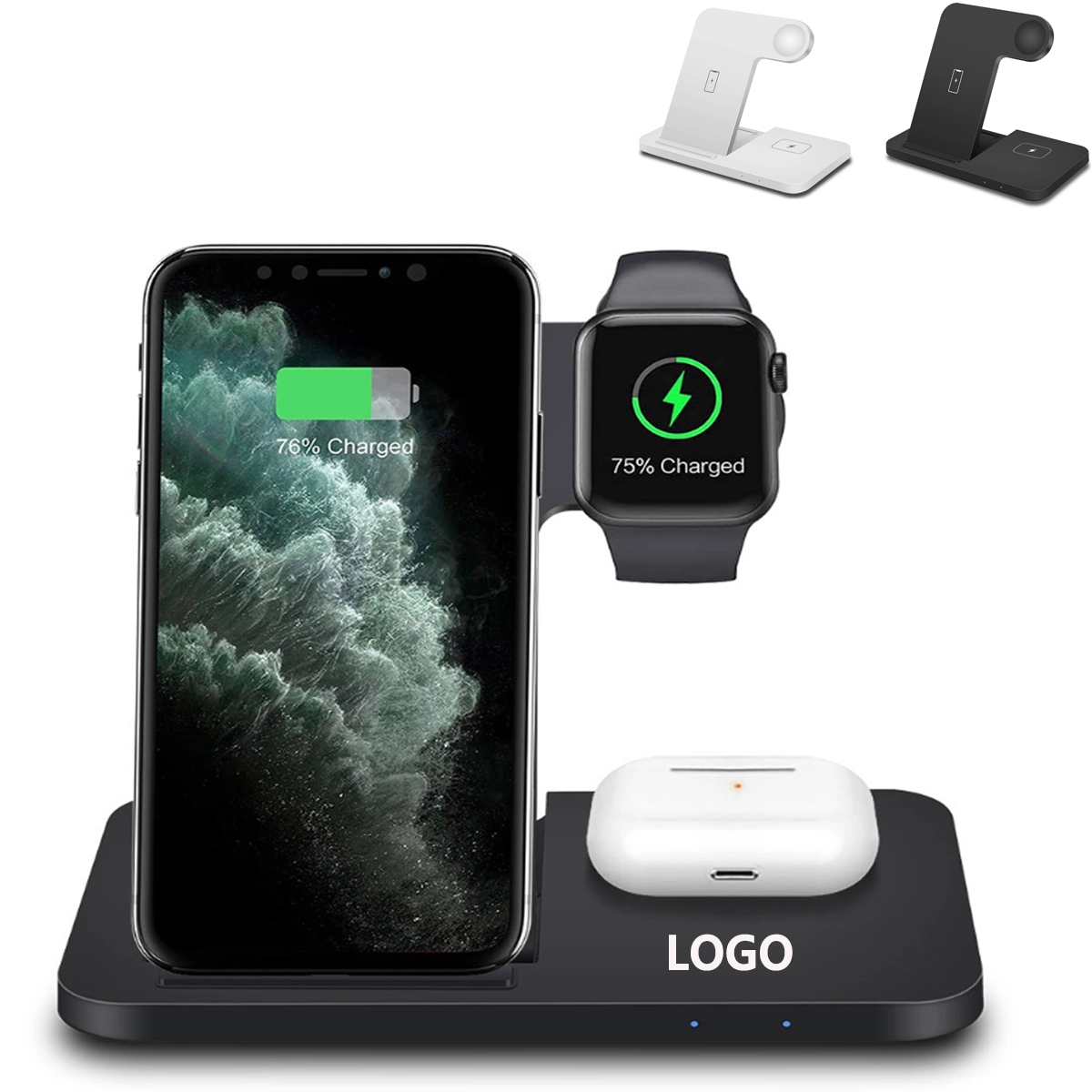 3 in 1 Qi Fast Charging Station