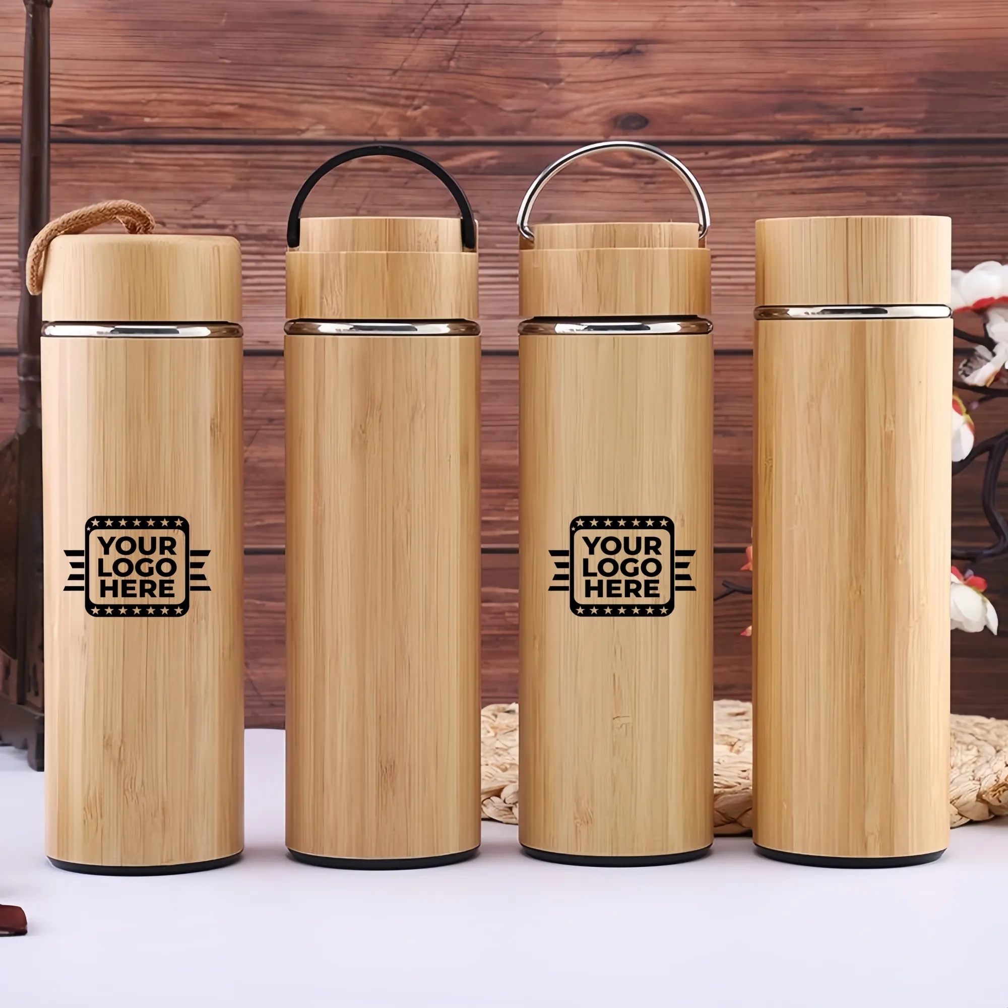 Bamboo Stainless Steel Insulated Travel Bottle
