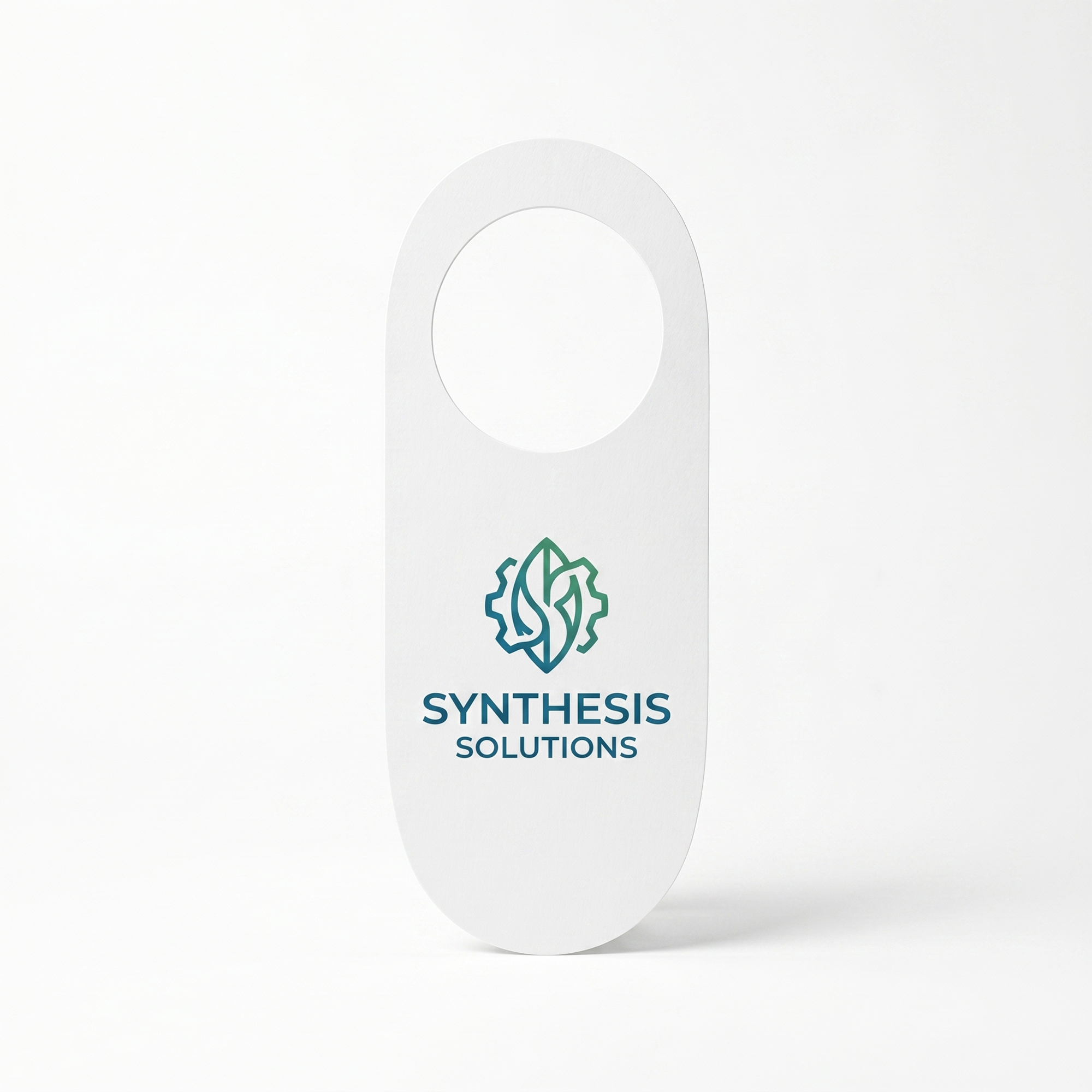 Oval Plastic Door Hanger For Hotel Rooms