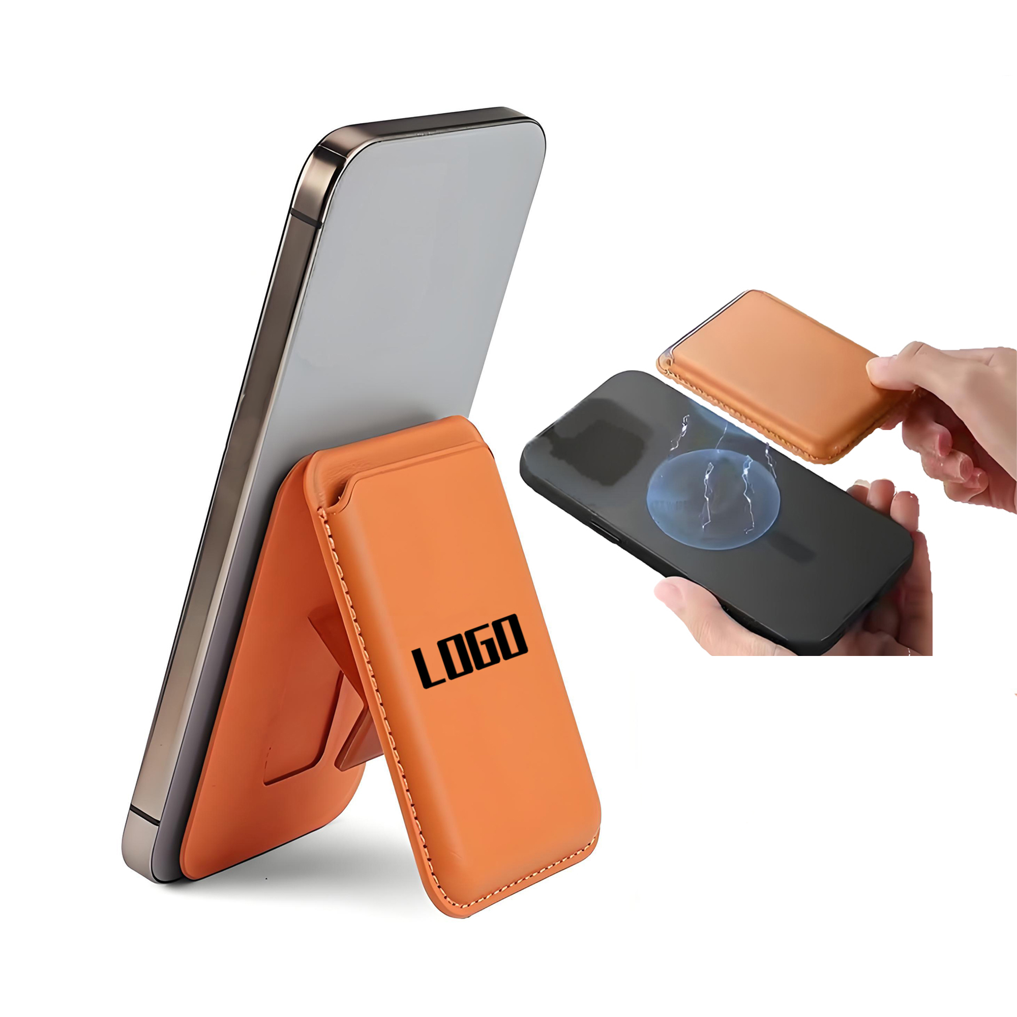 Universal Magnetic Phone Card Holder with Secure Grip 4