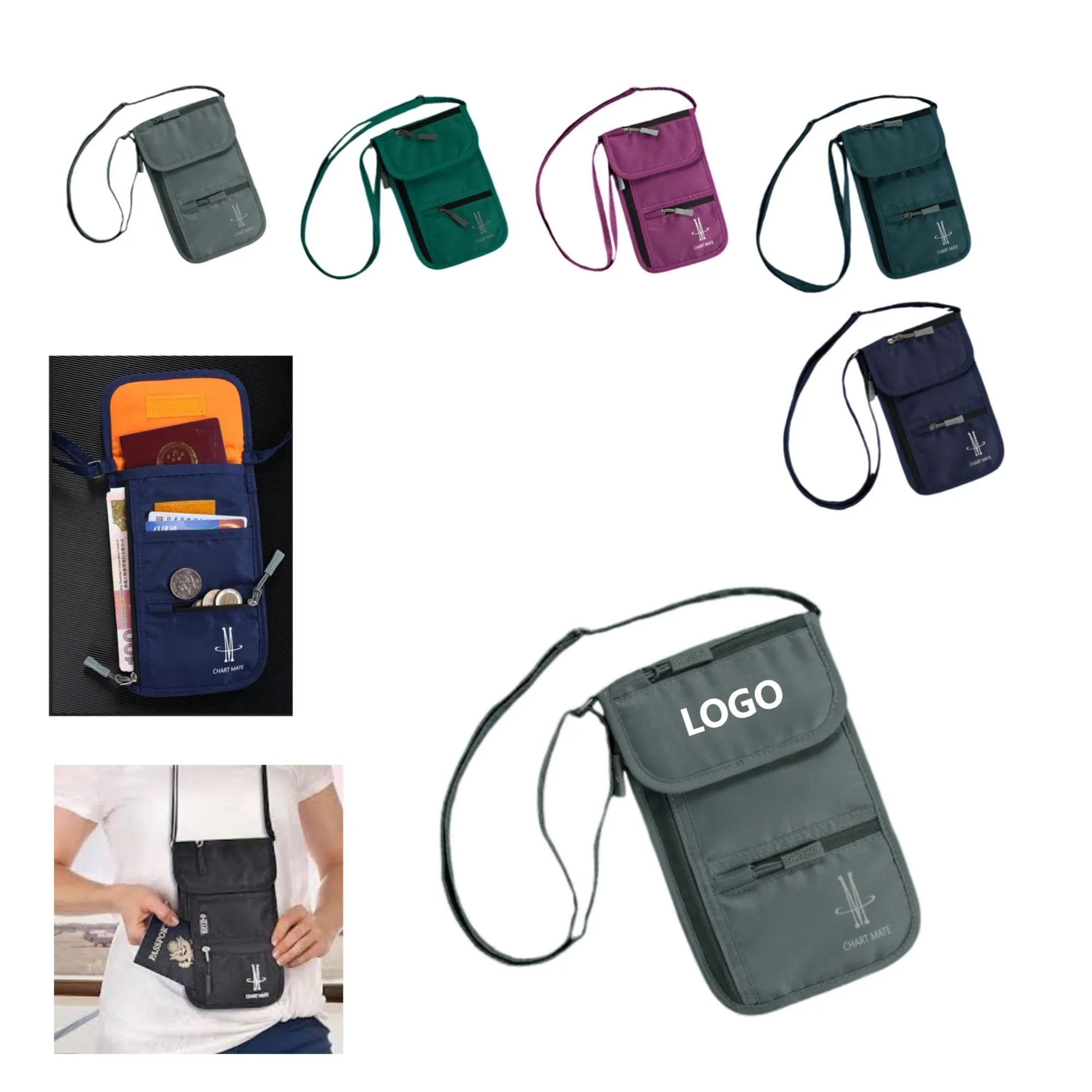 Customized ID Passport Travel Card Holder