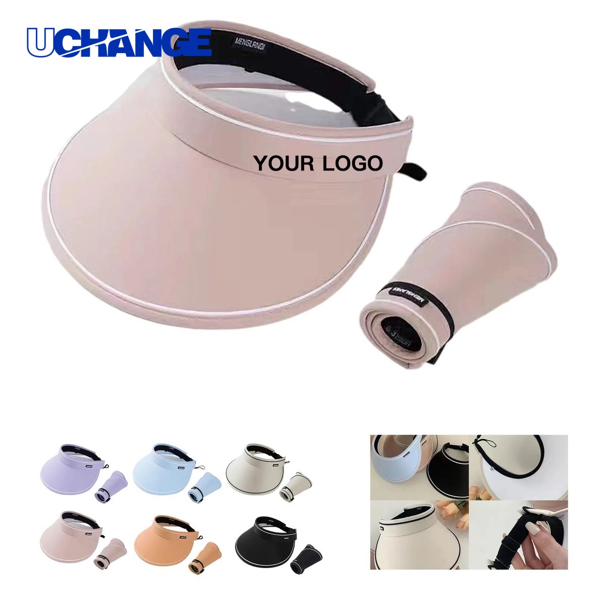 Ponytail Friendly Sun Visor Headwear Lightweight for Outdoor Use