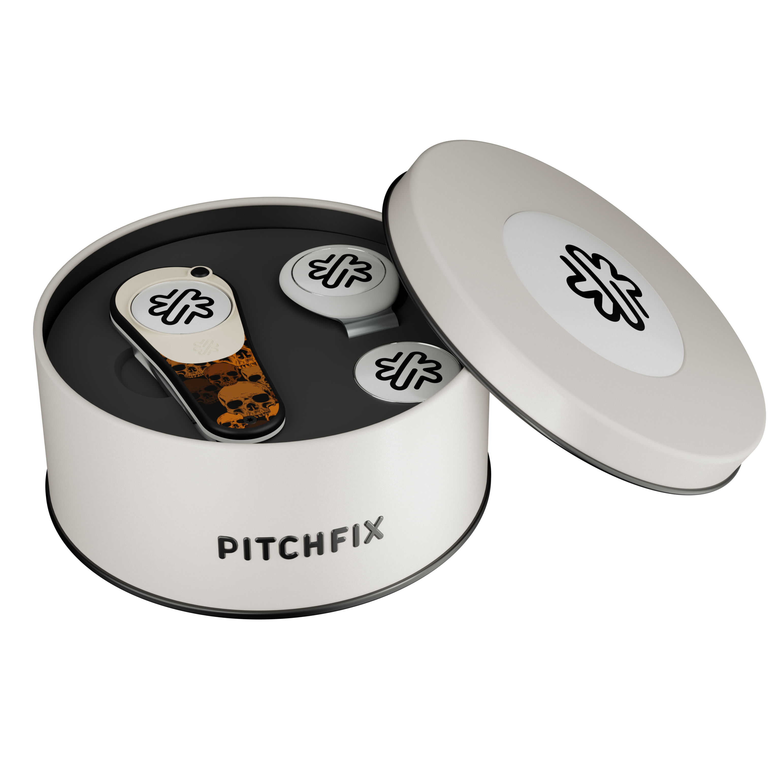 Pitchfix Ultima Golf Divot Tool in Round Tin 10