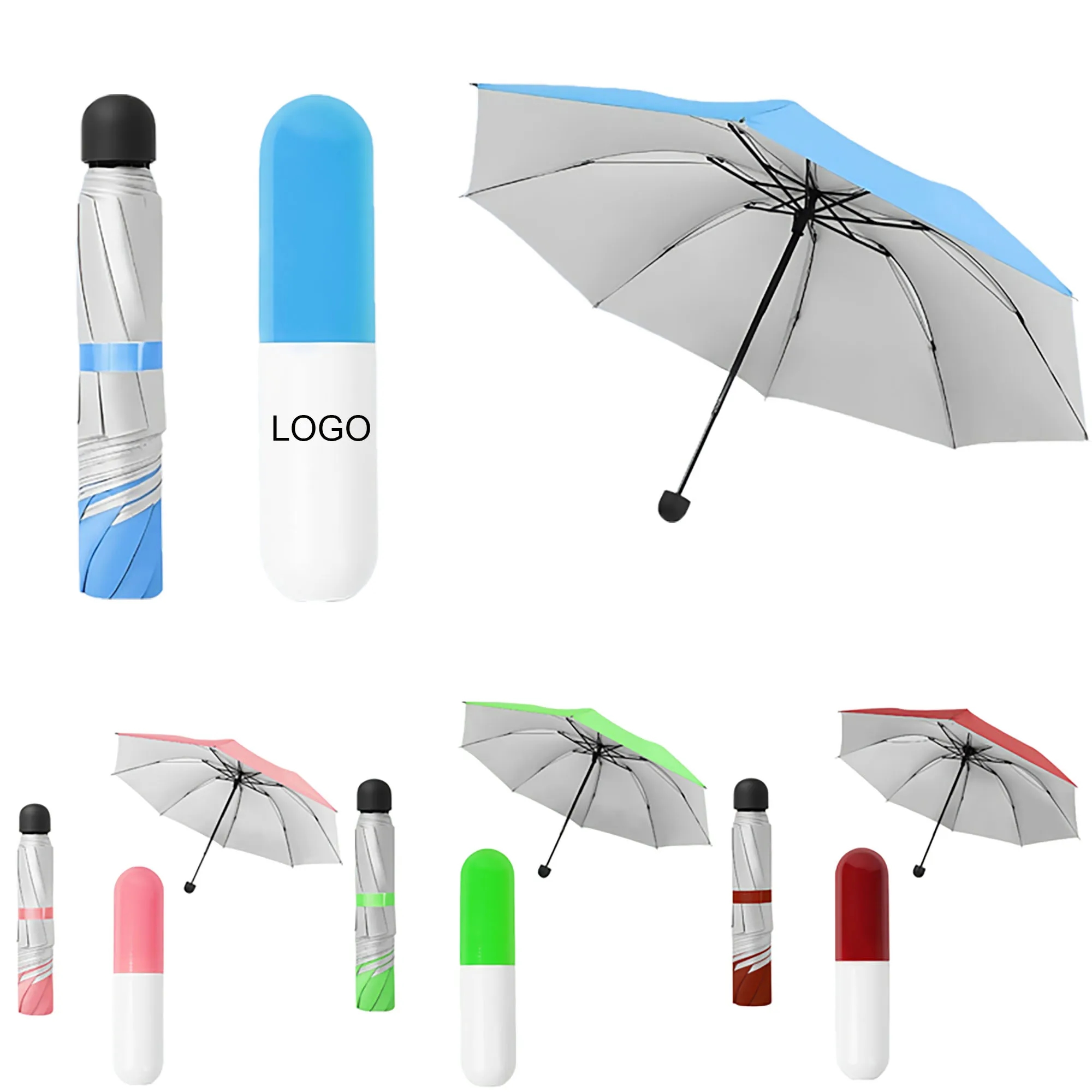 Portable Sun Protection Capsule Umbrella 11