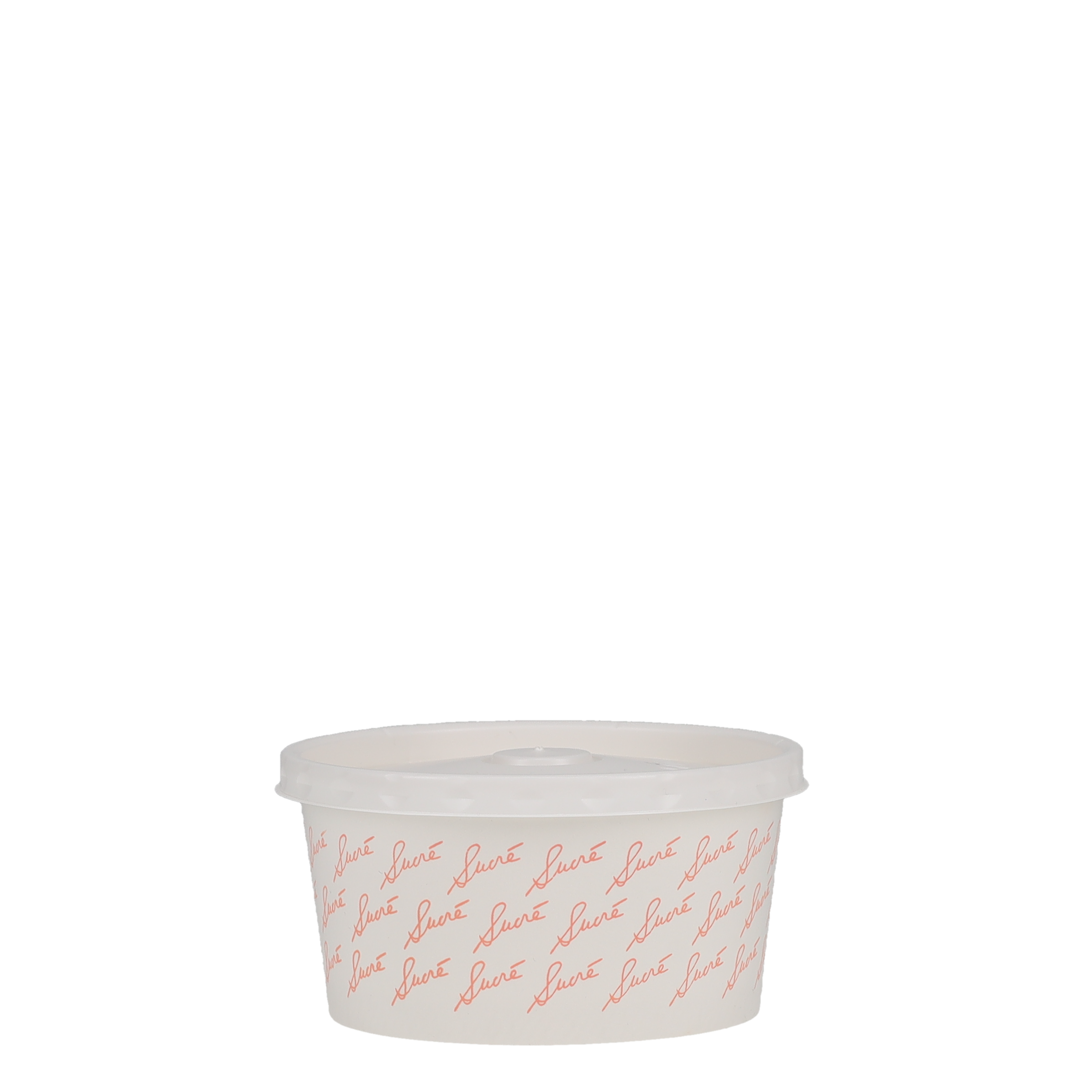 6/8/10 oz Food Container Paper Vented Lid White 7