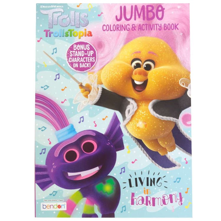 TrollsTopia Jumbo Coloring and Activity Books - 64 Pages 3
