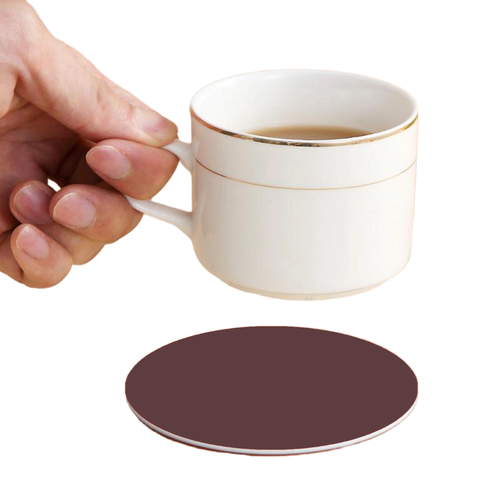 MOQ 50 Full Color PVC Round Coasters 28