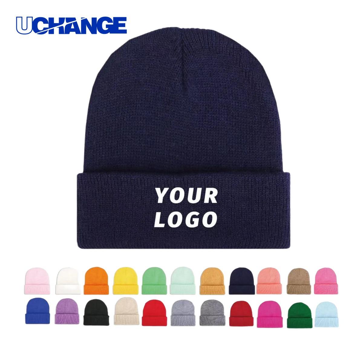 Custom Knitted Cuffed Beanie