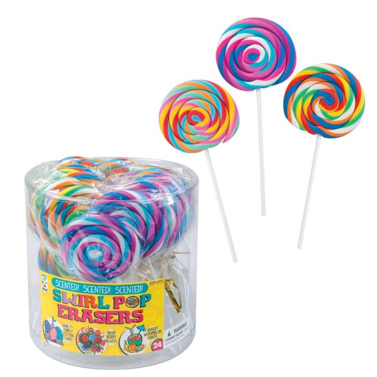 Scented Swirl Pop Erasers 24 Pack 3