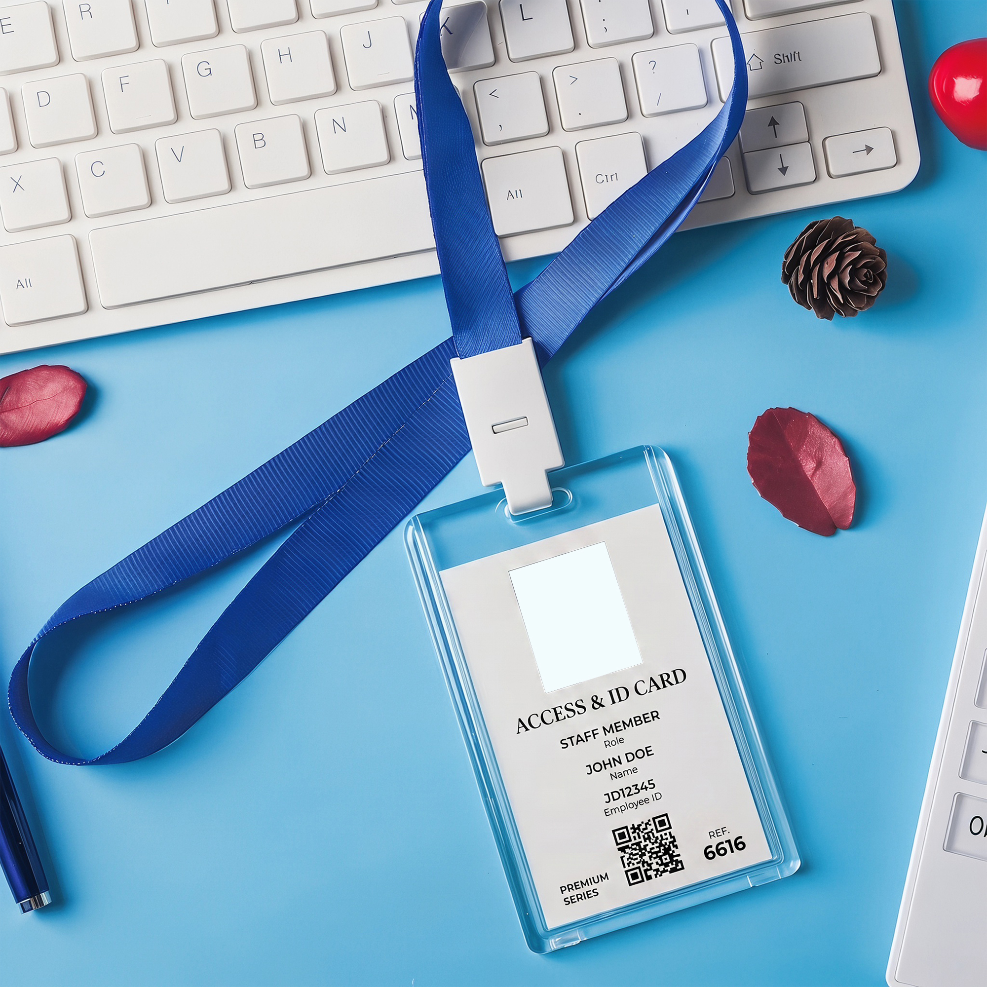 Imprinted Acrylic ID Badge Holder