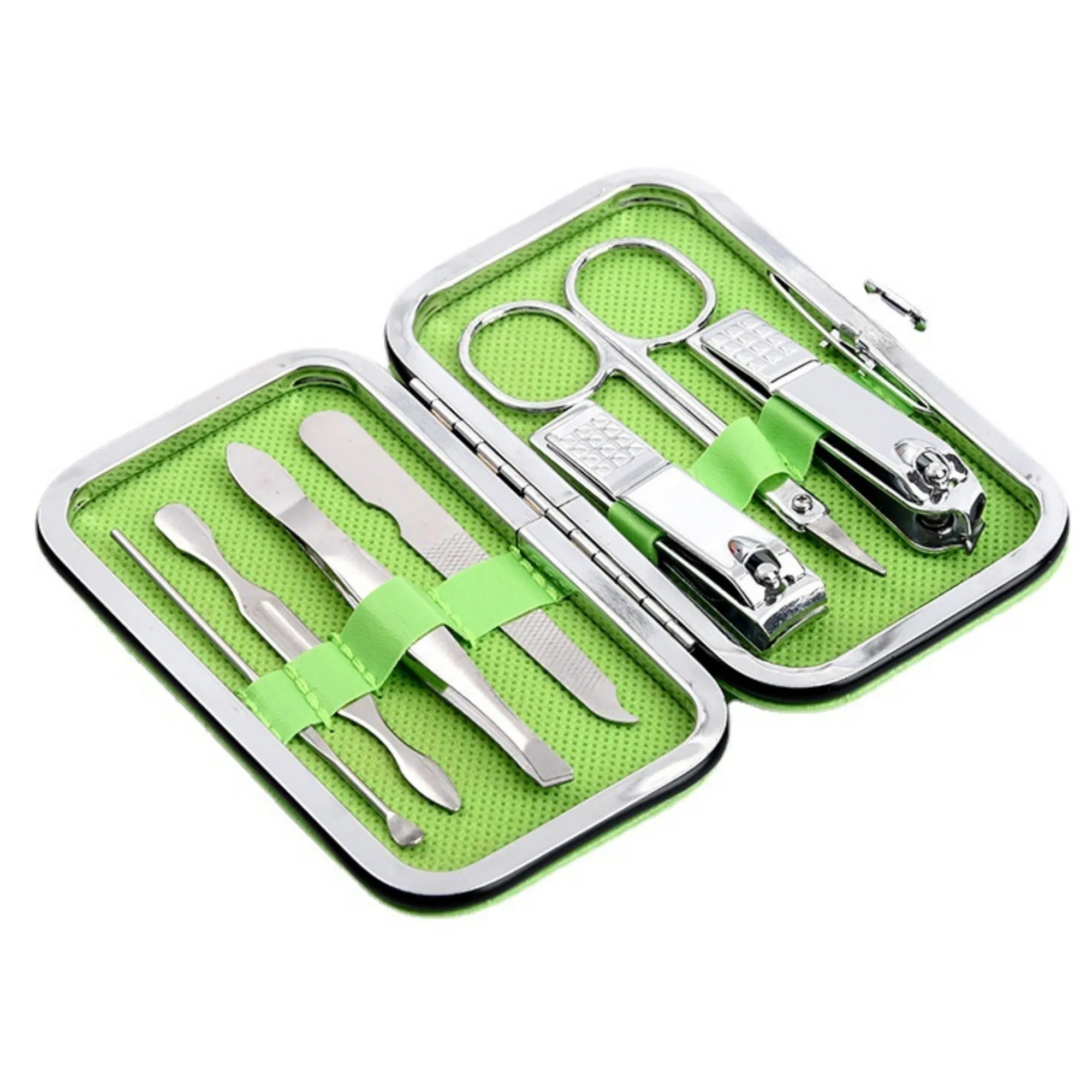 MOQ 20 PCS 7in 1Staiiless Seel Nail Clipper Set Manicure Kit 11