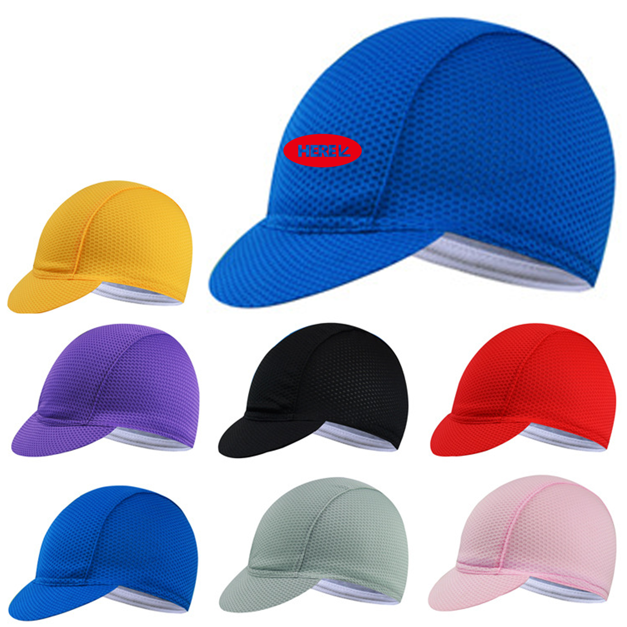 Cycling Cap Breathable Helmet Liner Bicycle Hat With Brim 3
