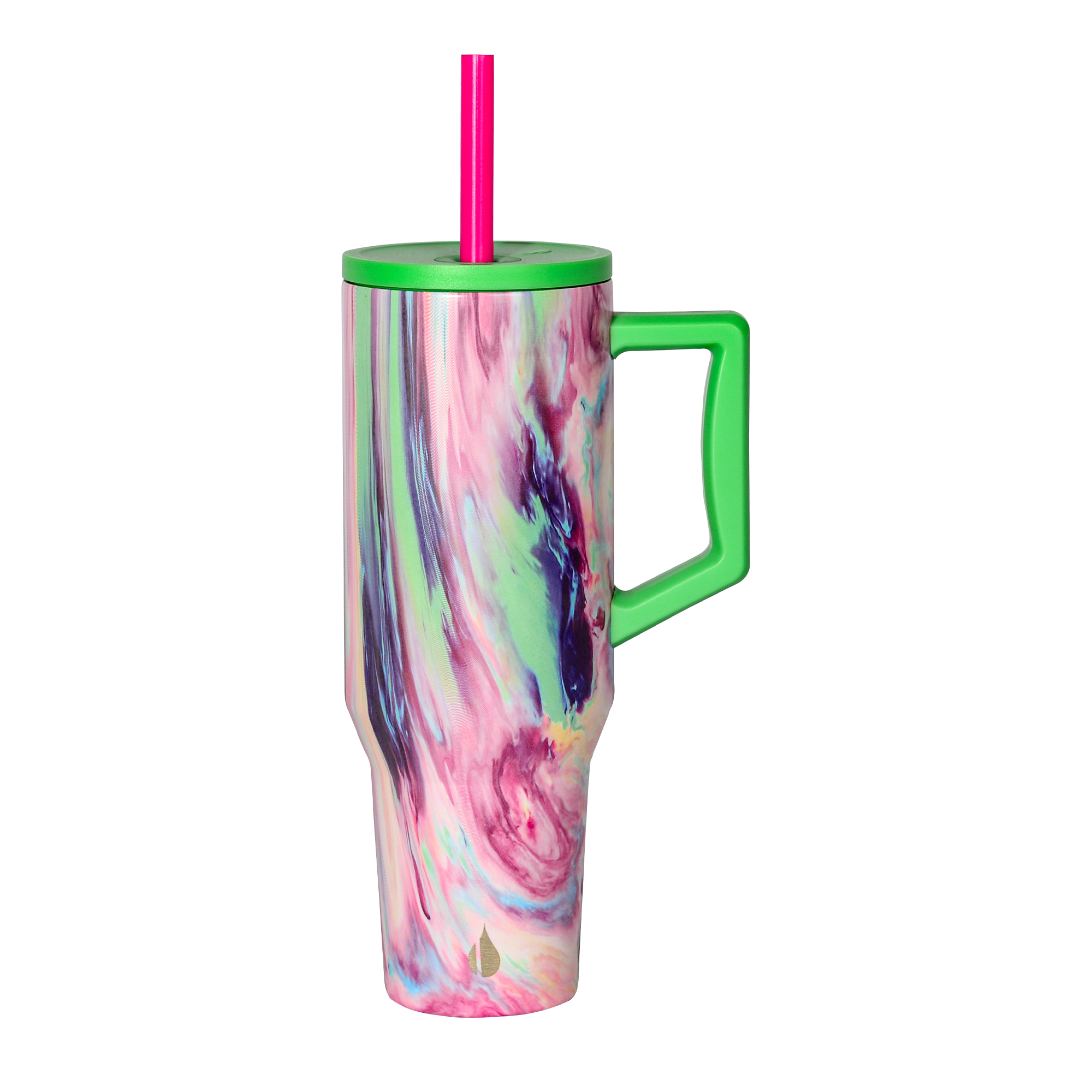 Elemental® Commuter 40oz Stainless Steel Tumbler with Handle and Straw 46