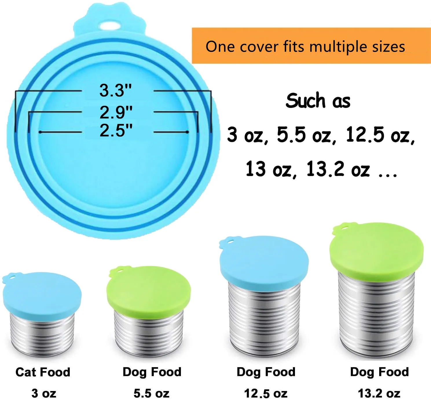 Pet Silicone Can Covers/Lids 8