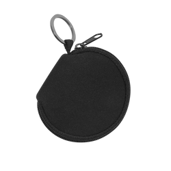 Neoprene Zipper Pouch Keychain with Silver Split-Ring