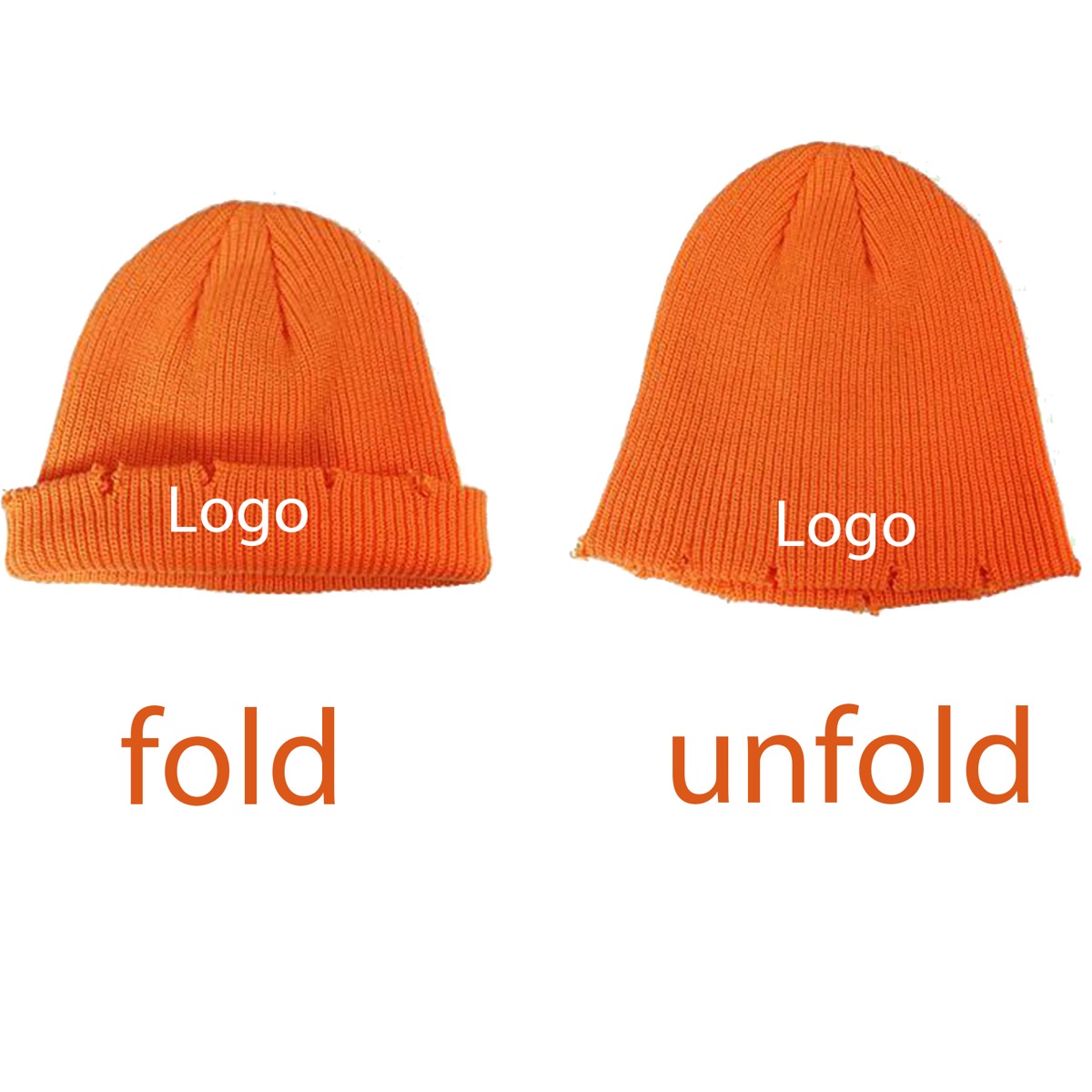 Unisex Winter Warm Knit Dilapidated Hole Beanie 8