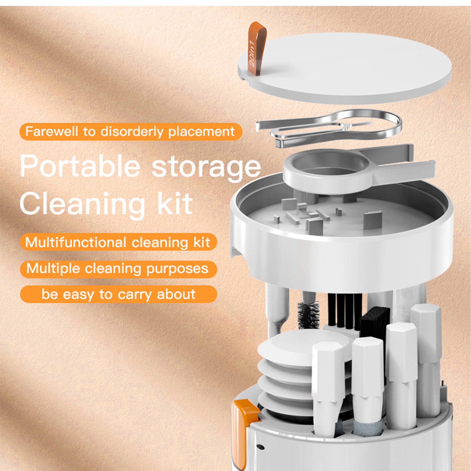 Compact Multifunctional Electronics Cleaning Kit 7