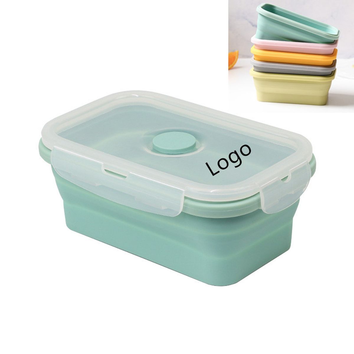 Silicone Foldable Lunch Bento Box