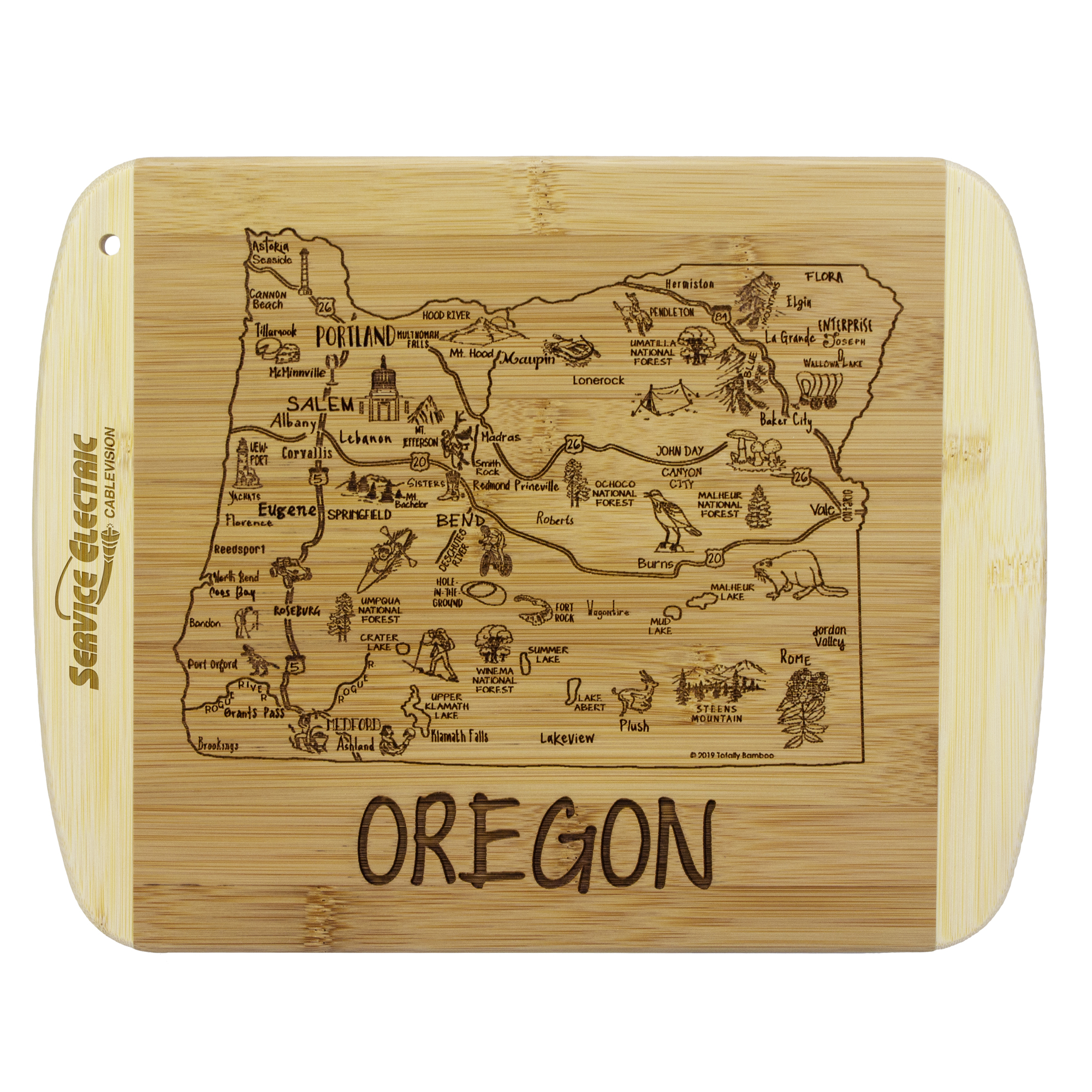 A Slice of Life Oregon Serving & Cutting Board