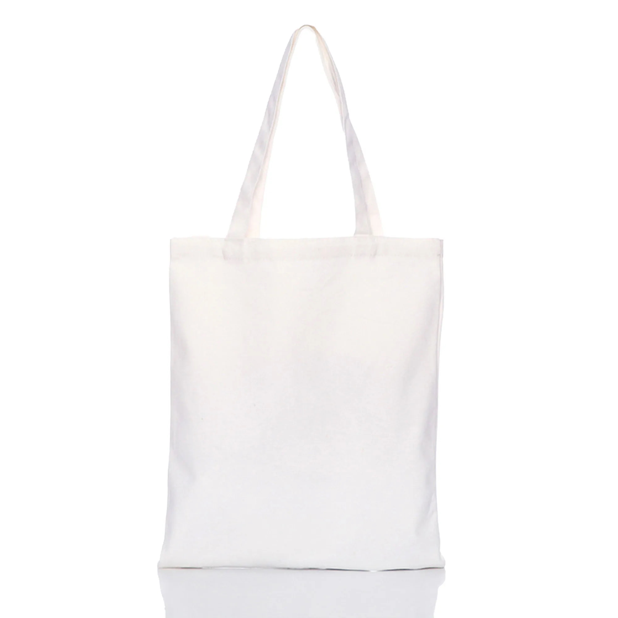MOQ 10 Polyester Cotton Solid Color Hand-Held Canvas Bag, custom tote bag with logo imprint 29