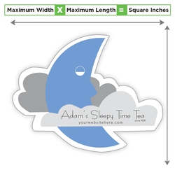 Custom Shape Magnet - 16 to 19.99 Square Inches 40 Mil Outdoor Safe