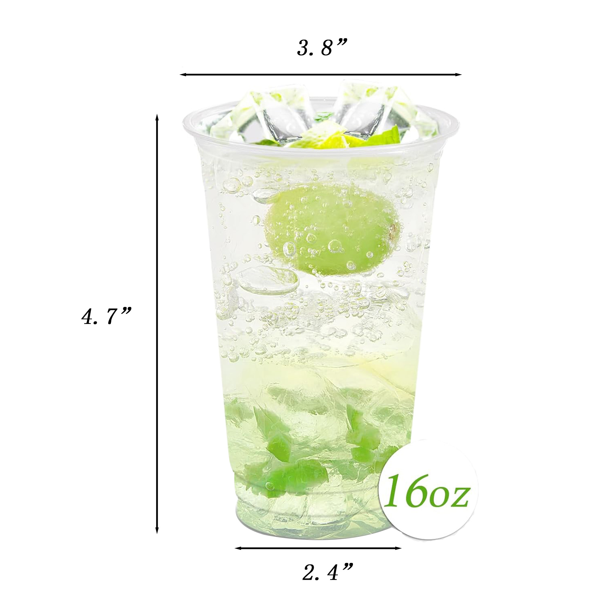 16oz Iced Lemon Tea Disposable Beverage Cup 5