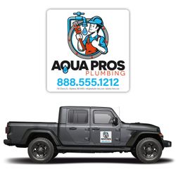 Magnetic Car/Truck/Auto/Vehicle Signs - 12x12 Round Corners