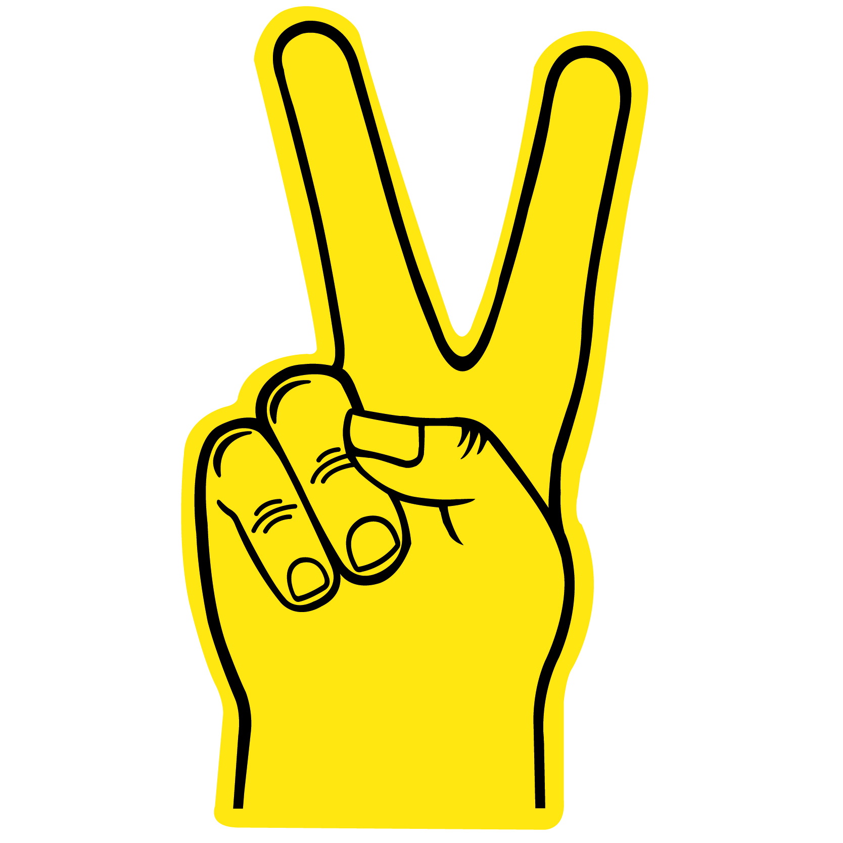 Foam Hand Peace 18" 74