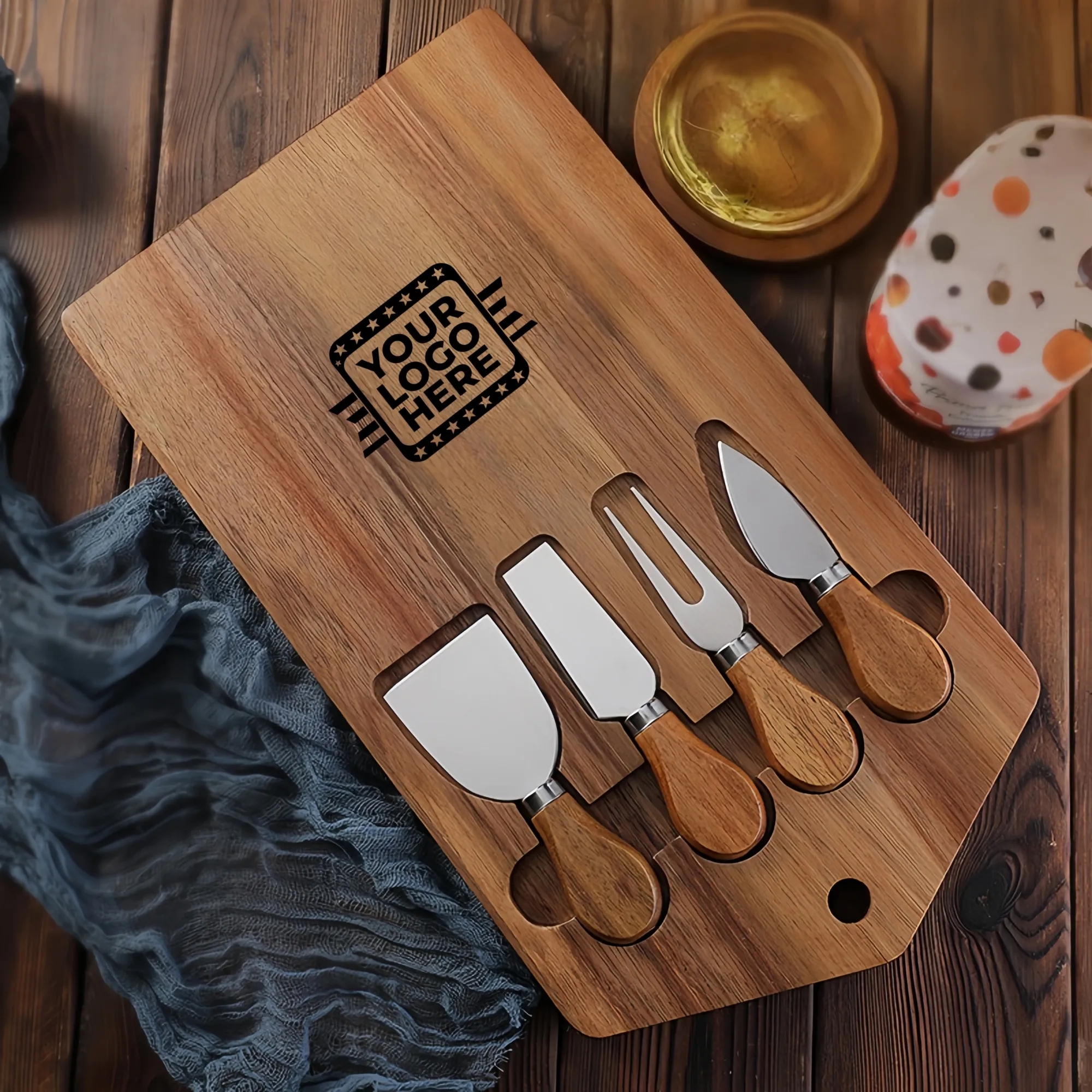 Portable Wooden Kitchen Cutting Board