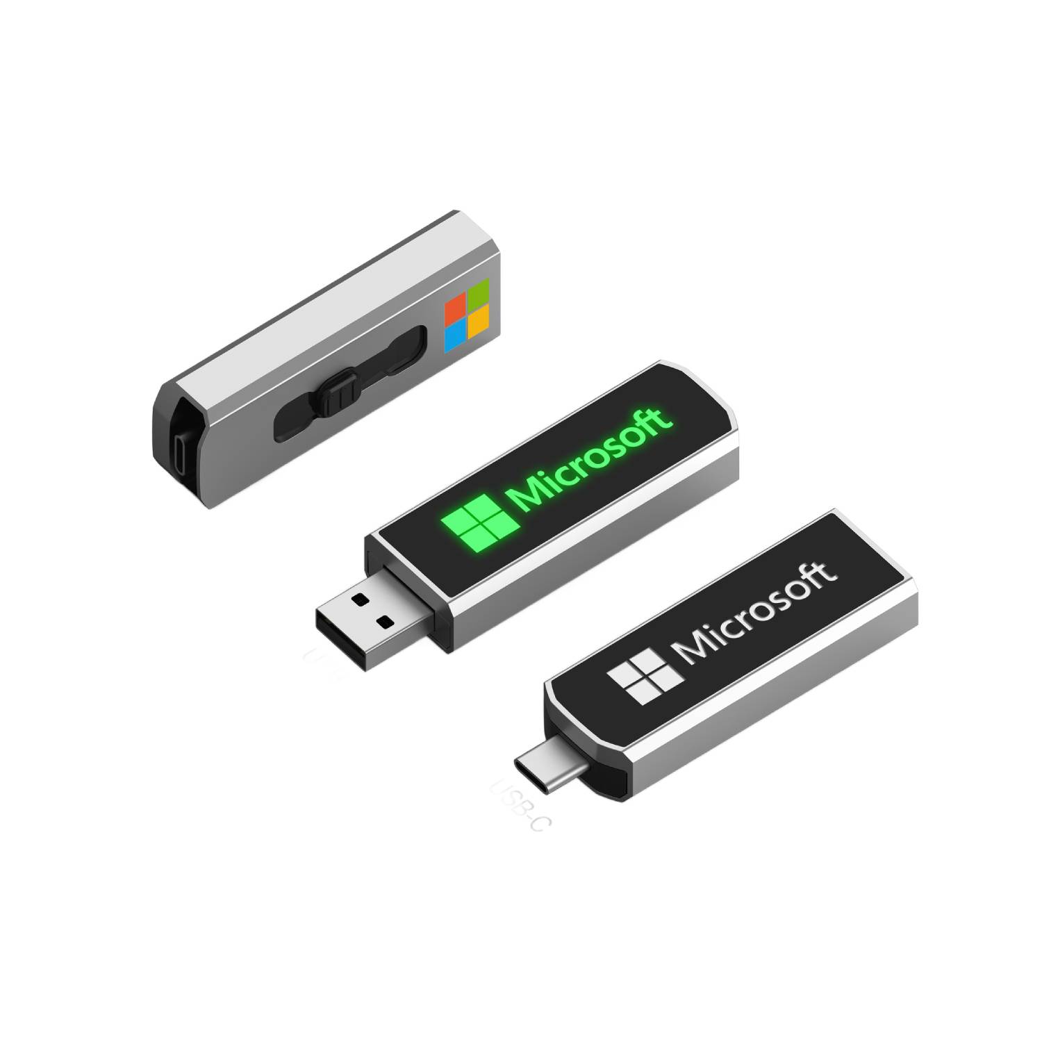 Type-C LED Light Up OTG USB Flash Drive 13