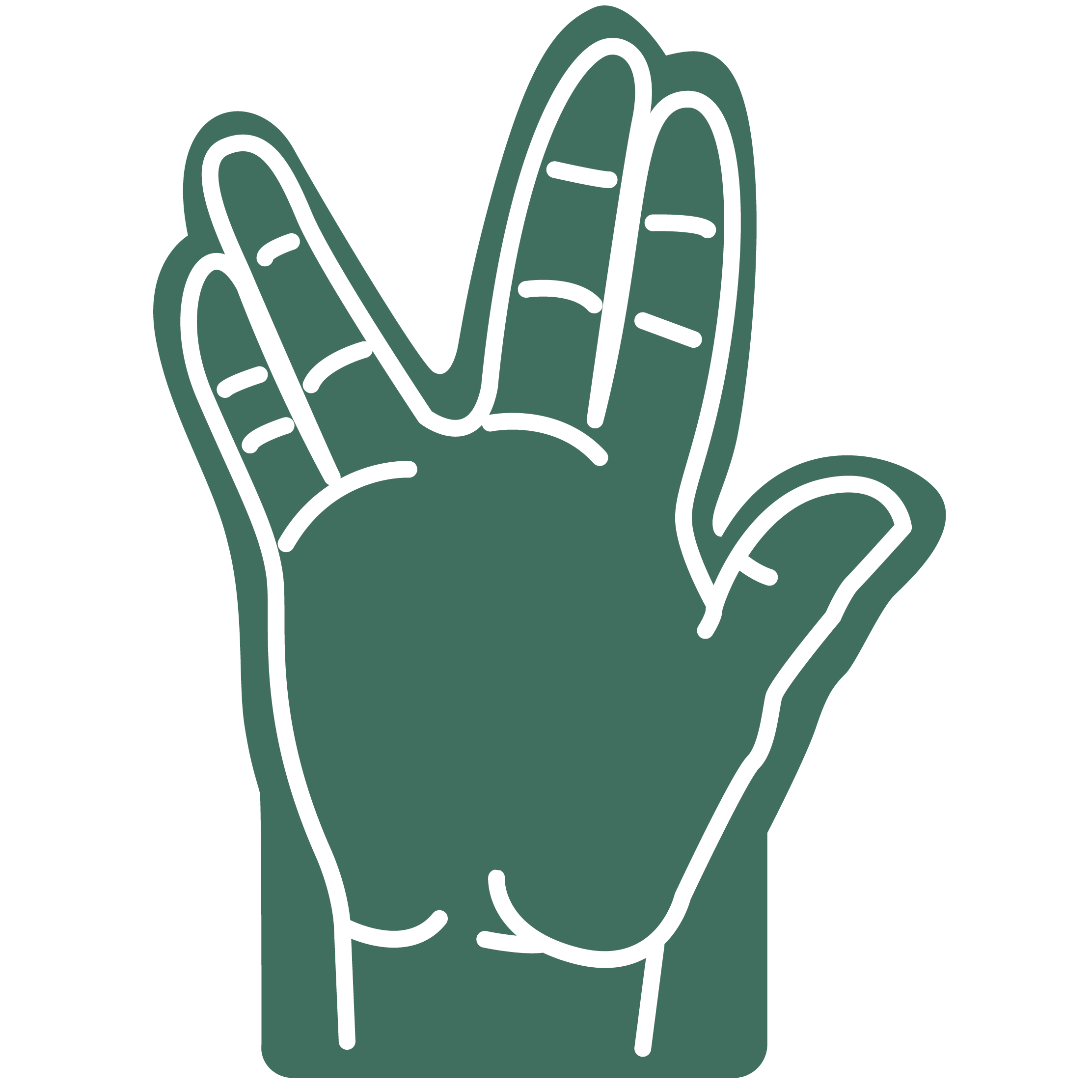 16" Foam Hand 62