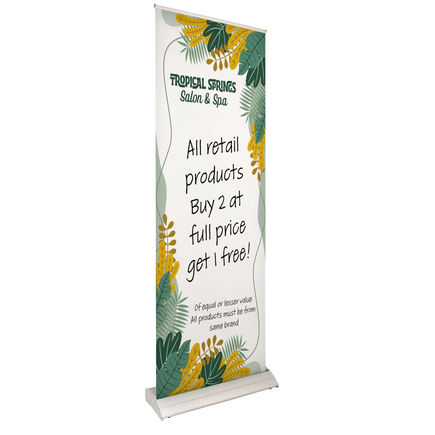33.5" Deluxe Pro Retractor Single-Banner Kit (Dry-Erase Media)