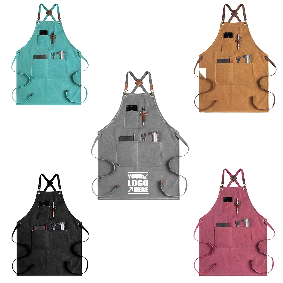 Canvas Cross Back Chef Aprons