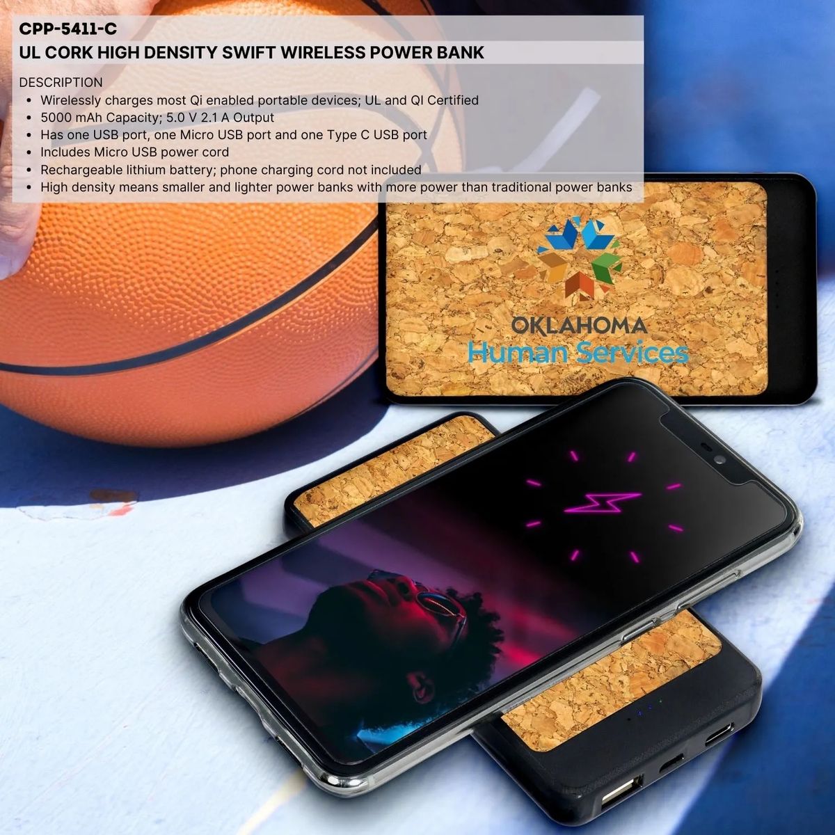 UL CORK HIGH DENSITY SWIFT WIRELESS POWER BANK