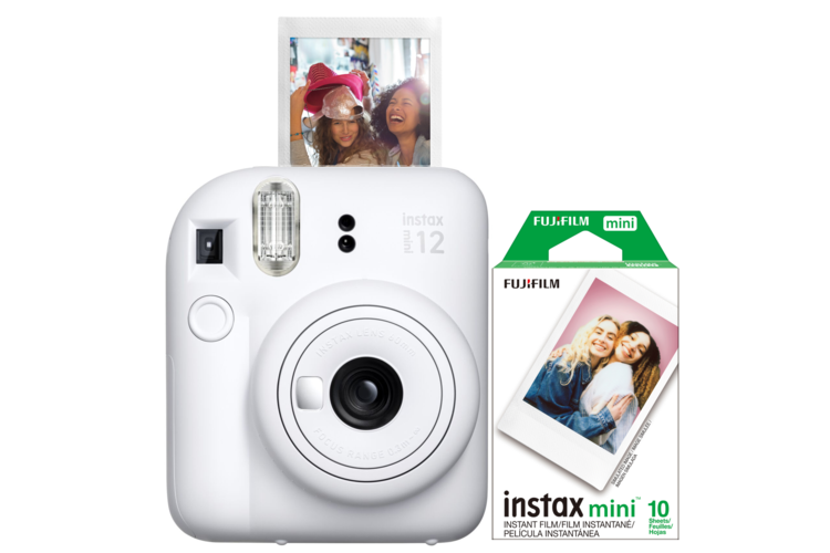 Fujifilm instax mini 12 Camera Bundle - Clay White 3