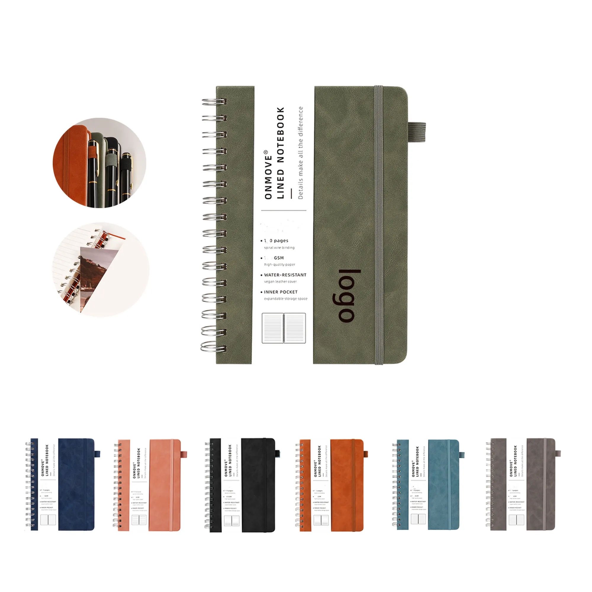 Lined Spiral Journal Notebook