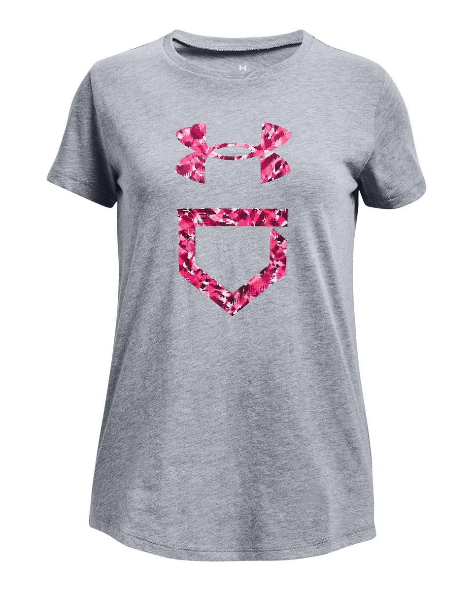 UA Plate Fill Girls' Short Sleeve 7