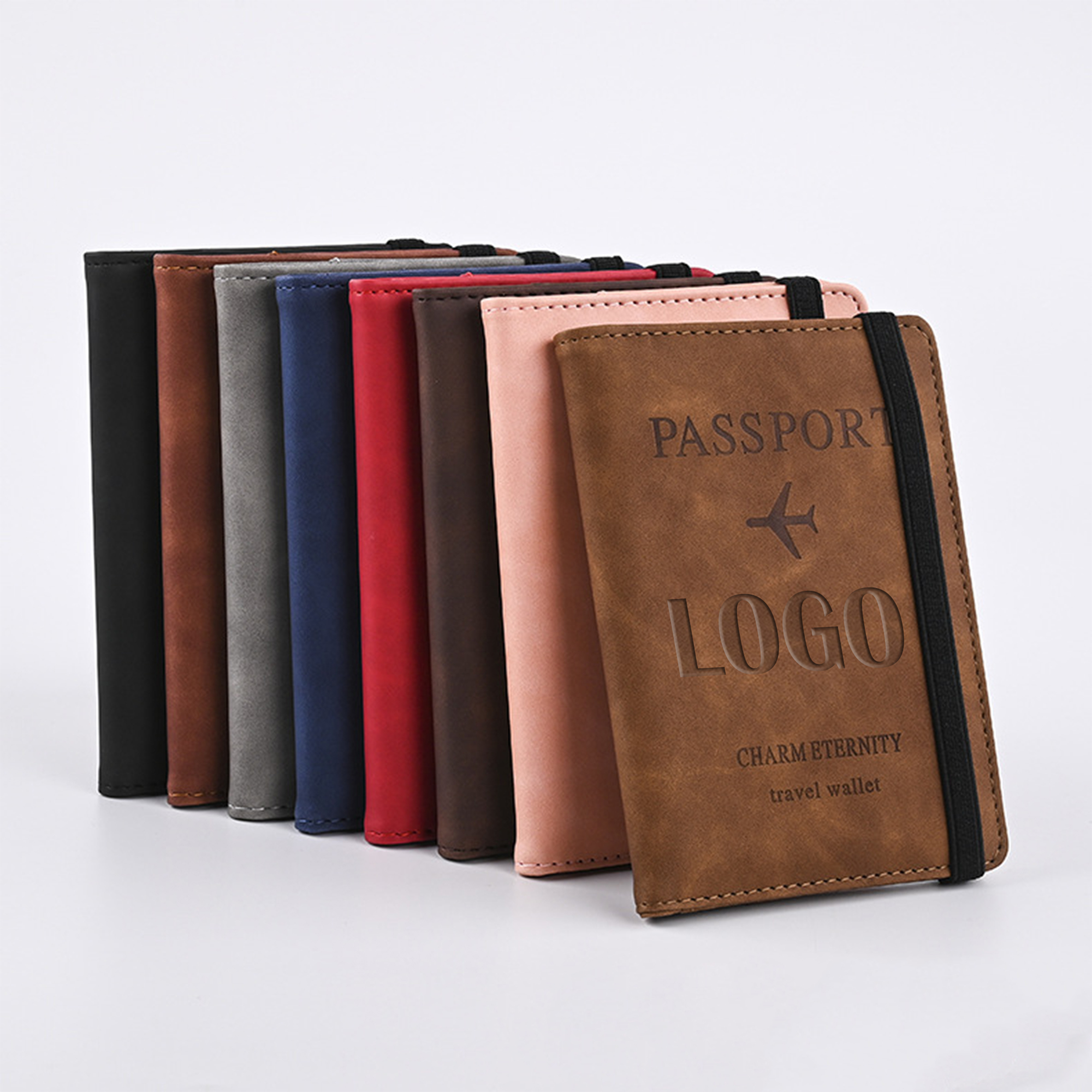 RFID Blocking Passport Bag with Wristlet Multi-slot 7